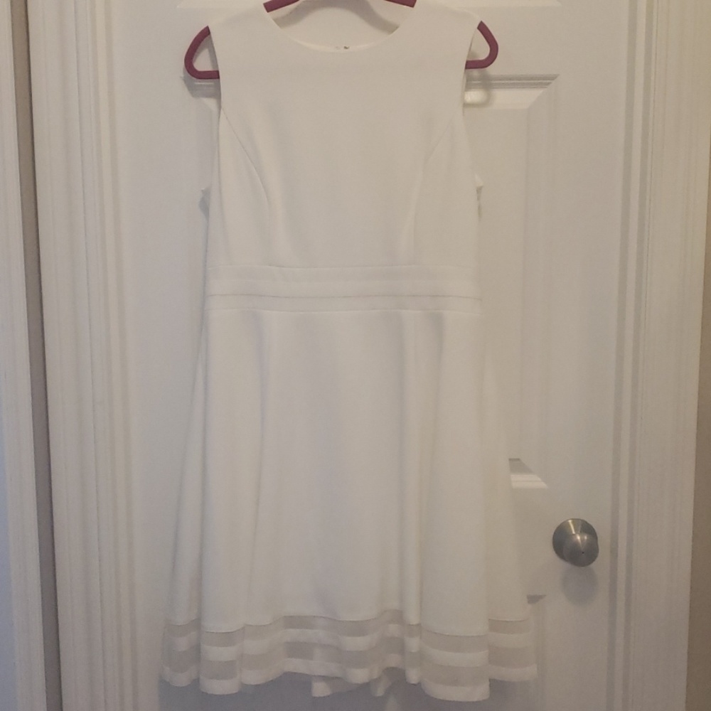 Calvin Klein Illusion Trim Fit & Flare Dress